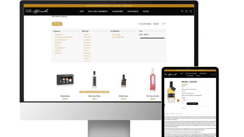 Onlinenshop Mock Up Peter Affenzeller