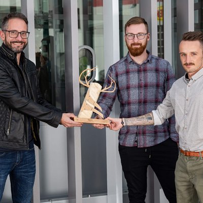 Anton Award Bild mit Daniel und Michael