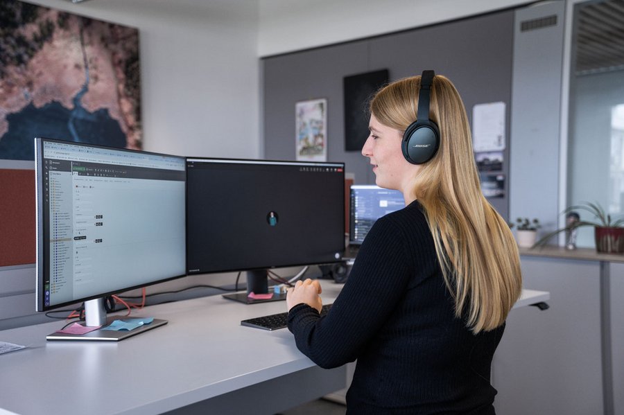 SIWA Entwicklerin bei der Arbeit