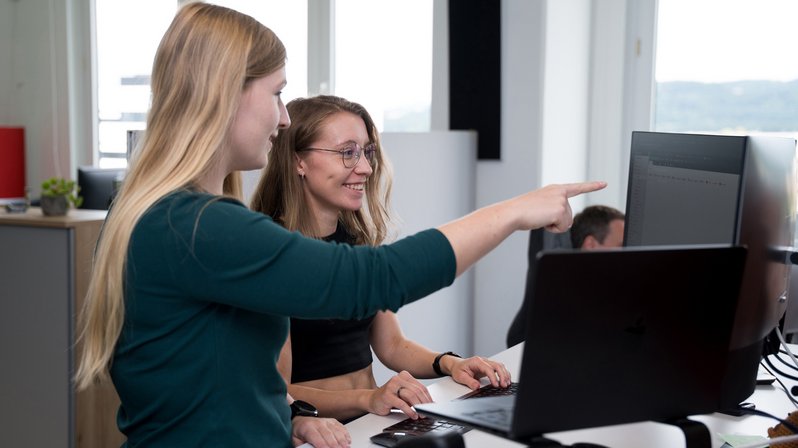 SIWA Expertinnen bei der Arbeit am Computer