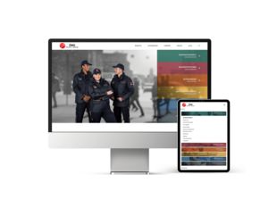Screendesign der ÖWD Website auf Bildschirm und Tablet