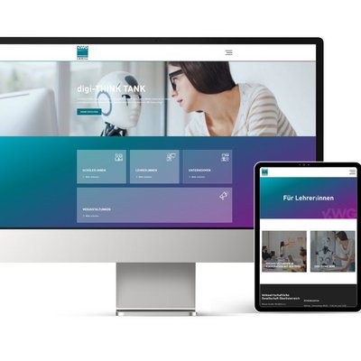 Screen Ansicht Website VWGOOE auf iMac und iPad
