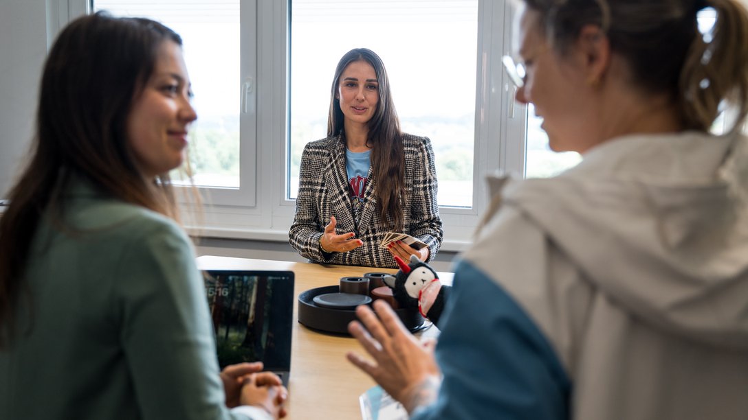 SIWA Mitarbeiterinnen bei der Besprechung
