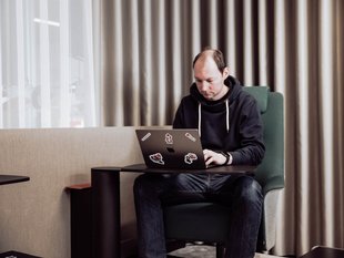 Jochen beim Arbeiten
