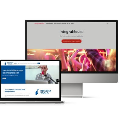 Mock Up der IntegraTools und IntegraMouse Website
